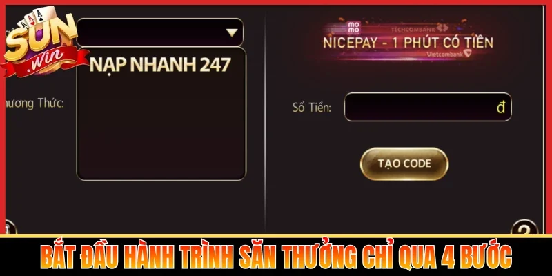 Bắt đầu hành trình săn thưởng chỉ qua 4 bước