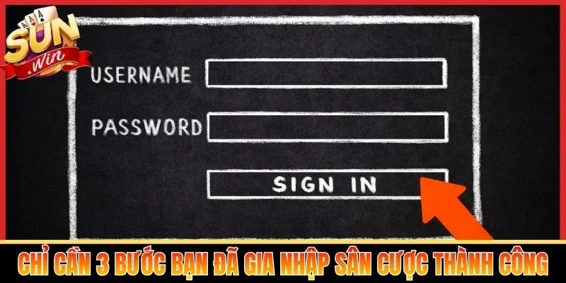 Chỉ cần 3 bước bạn đã gia nhập sân cược thành công